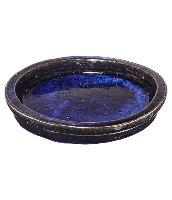 Keramik-Untersetzer Dang Für Blumentopf, Rund, Blau 1 Keramik-Untersetzer Dang Für Blumentopf, Rund, Blau