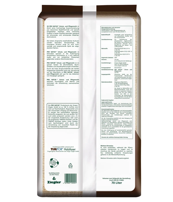 Ziegler Pro Natur® Schutz- Und Pflegemulch, 36 X 70 Liter 3 Ziegler Pro Natur® Schutz- Und Pflegemulch, 36 X 70 Liter – Bild 3
