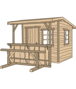 Weka Gartenhaus Nature 1, Ca. B287/H251/T331 Cm -Gardena Store 1807122 WE DE 002 GARTENHAUSNATURE3GR1