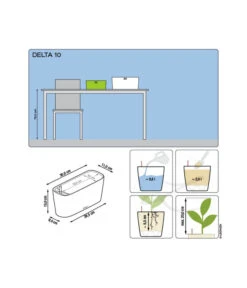 LECHUZA® Kasten DELTA, All-in-One-Set -Gardena Store 2427508 2427433 2427367 3161759 WE DE 001 DeltaPremium10