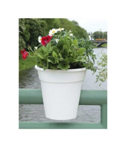 KHW Kunststoff-Geländertopf, 3-teilig, Ø 27 X 27,5 Cm 3 KHW Kunststoff-Geländertopf, 3-teilig, Ø 27 X 27,5 Cm -Gardena Store 2549509 WE DE 001 KHWKunststoffGelaendertopf3teiligweiss