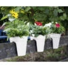 KHW Kunststoff-Geländertopf, 3-teilig, Ø 27 X 27,5 Cm