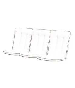 MBM Bankauflage Romeo Elegance, 3-Sitzer, Ca. B115/H5/T88 Cm