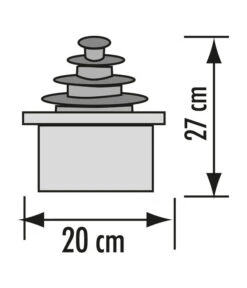 Seliger Zimmerbrunnen Masao, Schiefer -Gardena Store 2699403 WE FS 002 SeligerZimmerbrunnenMasaoSchiefer