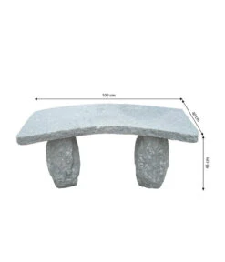 Dehner Granit-Gartenbank, Gebogen, 2-Sitzer 9 Dehner Granit-Gartenbank, Gebogen, 2-Sitzer -Gardena Store 2741668 WE BG 001 GranitGartenbankgebogen