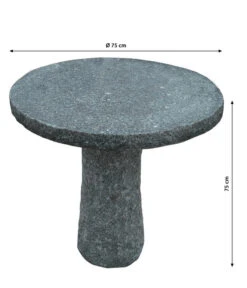 Dehner Granit-Tisch, Rund, Ca. Ø75/H75 Cm -Gardena Store 2741676 WE BG 001 GranitTischrund75cm