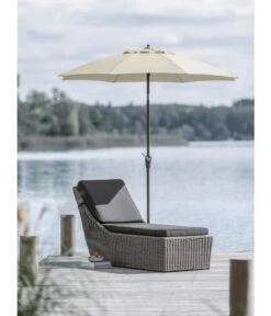 Dehner Sonnenschirm Kos, Rund, Ca. Ø220 Cm -Gardena Store 2750412 WE MO 001 SchirmKosCremeNeu