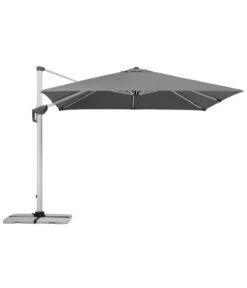 Schneider Premium Ampelschirm Monaco, Granitgrau, Quadratisch, Ca. B300/T300 Cm
