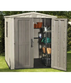 Keter Kunststoffgerätehaus Factor 6x6, Ca. B178/H208/T195,5 Cm -Gardena Store 3037934 WE MO 001 KeterGeraetehaus