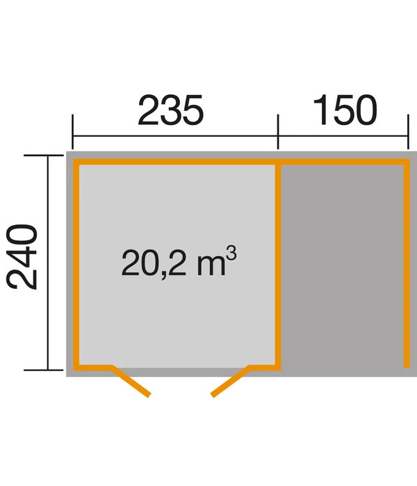 Weka Gartenhaus 179 A 2 Weka Gartenhaus 179 A – Bild 2