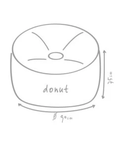 Outbag Outdoor-Sitzsack Donut Plus -Gardena Store 3472917 WE DE 002 DonutPlusAnthrazit