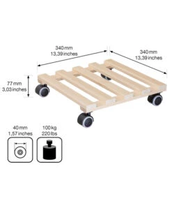 Wagner Multi Pflanzenroller Buche, 35 X 35 Cm -Gardena Store 3519428 WE BG 003 MULTIROLLERPALETTI