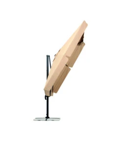 Schneider Classics Sonnenschirm Rhodos, Holzoptik, Quadratisch Ca. B300/T300 Cm -Gardena Store 3927571 BildD 004 SchneiderSonnenschirmRhodosAmpelschirmRhodosNatur