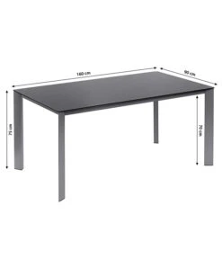 Dehner Esstisch Macon, Ca. B160/H75/T90 Cm -Gardena Store 4030797 WE BG 001 SkizzeTischMacon