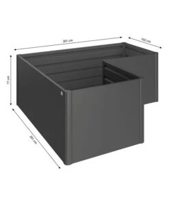 Biohort Metall-HochBeet L, Ca. B201/H77/T201 Cm 6 Biohort Metall-HochBeet L, Ca. B201/H77/T201 Cm -Gardena Store 4045746 WE BG 001 BiohortMetallHochbeetGroesseLDunkelgrau