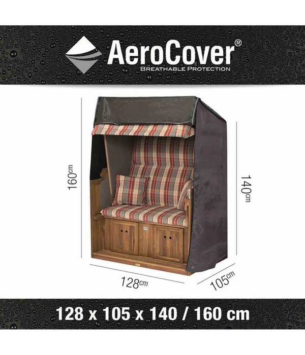 AeroCover Strandkorbhülle, 128x105x160/140 Cm 2 AeroCover Strandkorbhülle, 128x105x160/140 Cm – Bild 2