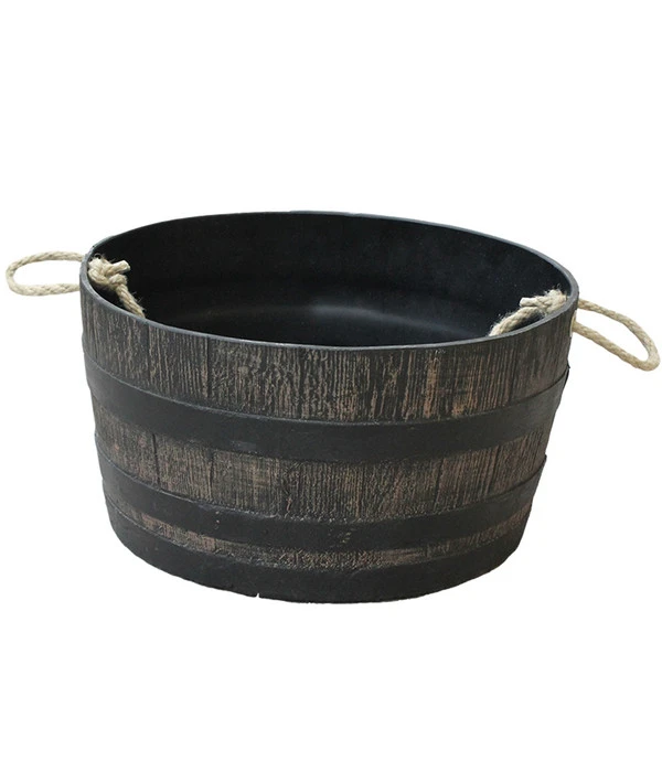 Roto Kunststoff-Fass Mambo Mit Griff, Rund, Braun, Ca. Ø59/H30 Cm 1 Roto Kunststoff-Fass Mambo Mit Griff, Rund, Braun, Ca. Ø59/H30 Cm