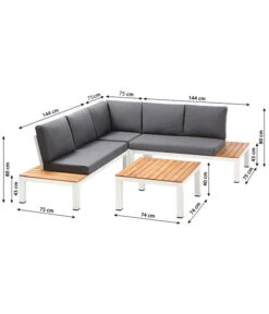Dehner Aluminium-Lounge Malibu, 2-teilig 12 Dehner Aluminium-Lounge Malibu, 2-teilig -Gardena Store 4209870 WE BG 001 LoungeMalibuNEU