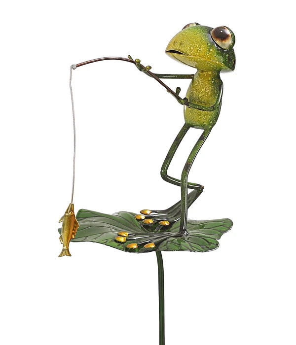 Dehner Metall-Dekostab Frosch Adrian, Ca. H111,5 Cm 1 Dehner Metall-Dekostab Frosch Adrian, Ca. H111,5 Cm