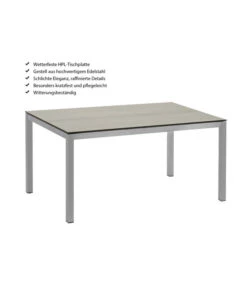 Dehner Premium Esstisch Nantes, Ca. B152/H75/T90 Cm -Gardena Store 4218210 WE IG 001 DehnerPremiumEsstischNantes