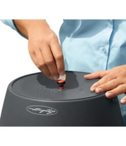 LECHUZA® CLASSICO Color, All-in-One-Set -Gardena Store 4309720 PR MO 011 ClassicoColorSchiefergrauMitSchraubeLechuza