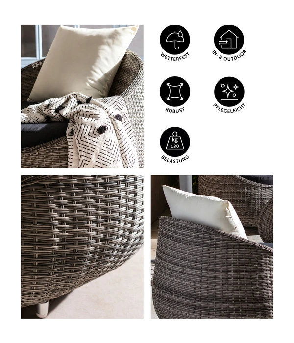 Dehner Geflechtsessel Avani 5 Dehner Geflechtsessel Avani – Bild 5