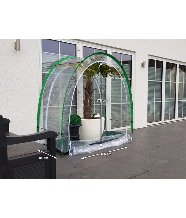 Bio Green Überwinterungszelt Arctic, Ca. B186/H175/T84 Cm 2 Bio Green Überwinterungszelt Arctic, Ca. B186/H175/T84 Cm – Bild 2