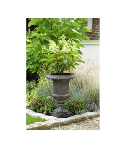 Dehner Leichtbeton-Pokal Clayfibre, Antik-schwarz, Ø 38 Cm -Gardena Store 5302427 WE MO 001 DehnerLeichtbetonPokalClayfibreantikschwarzPflanttopfPflanztrog