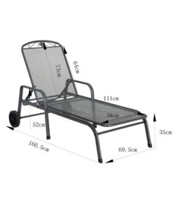 MWH Gartenliege Savoy, Ca. B81/H52/T187 Cm -Gardena Store 5312897 WE BG 001 MWHLiegeSavoy