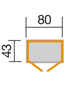 Weka Balkon- Und Terrassenschrank 195 A, Ca. B80/H180/T43 Cm 7 Weka Balkon- Und Terrassenschrank 195 A, Ca. B80/H180/T43 Cm -Gardena Store 5340518 WE DE 001 WekaTerrassenschrank