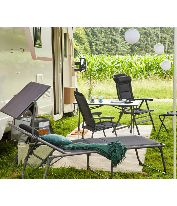 Siena Garden Campingliege Premium, Anthrazit, Ca. B69/H43/T200 Cm 7 Siena Garden Campingliege Premium, Anthrazit, Ca. B69/H43/T200 Cm – Bild 7