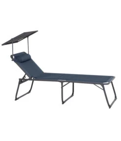 Siena Garden Campingliege Premium, Blau, Ca. B69/H43/T200 Cm