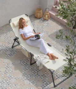 Dehner Gartenliege Mallorca, Ca. B71/H106/T227 Cm -Gardena Store 6635163 WE MO 001 LiegeMallorcaVanilla