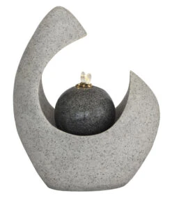 Dehner Kunststein-Zimmerbrunnen Koa Mit LED-Beleuchtung Ca. H35 Cm