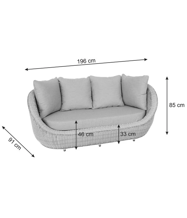 Dehner Lounge Bari, 2-teilig 6 Dehner Lounge Bari, 2-teilig – Bild 6