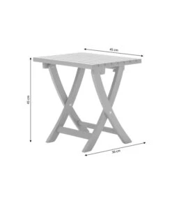 Dehner Klapphocker Stavanger, Ca. B45/H45/T42,6 Cm -Gardena Store 6666515 WE BG 001 KlapphockerStavanger