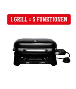 Weber Elektrogrill Lumin, Ca. B66/H30,5/T48,5 Cm -Gardena Store 6691406 WE DE 004 LuminBlack
