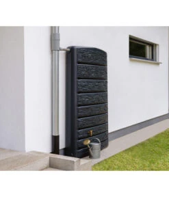 4Rain Wandtank ExtraSLIM Stone Decor, 400 L -Gardena Store 6697940 WE MO 002 RegenspeicherExtraslim
