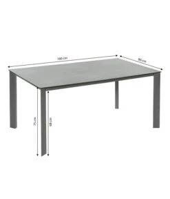 Dehner Gartentisch Nancy, Ca. B160/H75/T90 Cm 15 Dehner Gartentisch Nancy, Ca. B160/H75/T90 Cm -Gardena Store 6701734 WE BG 001 TischNancy