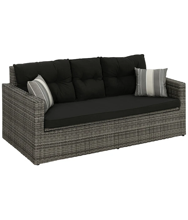 Dehner Flecht-Truhenbank Föhr, 3-Sitzer 2 Dehner Flecht-Truhenbank Föhr, 3-Sitzer – Bild 2