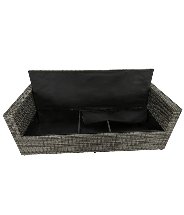 Dehner Flecht-Truhenbank Föhr, 3-Sitzer 4 Dehner Flecht-Truhenbank Föhr, 3-Sitzer – Bild 4