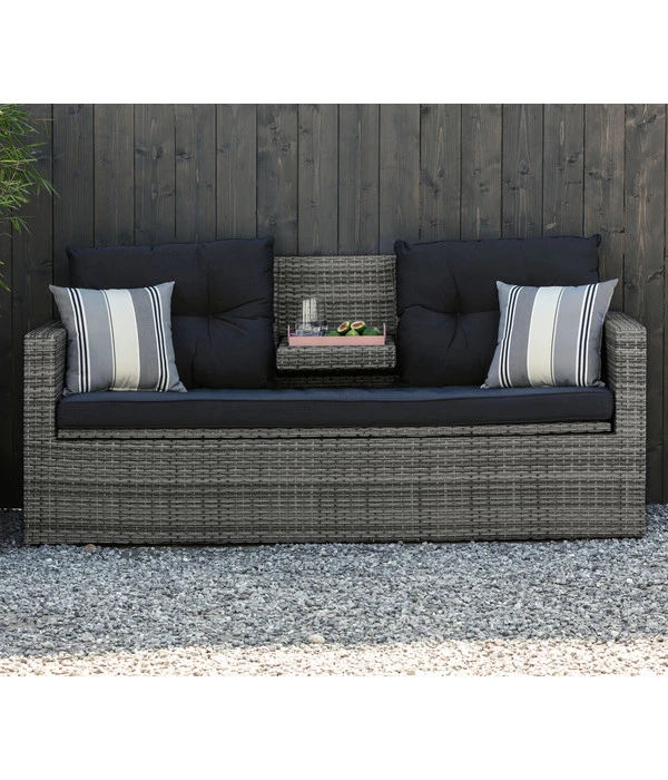 Dehner Flecht-Truhenbank Föhr, 3-Sitzer 6 Dehner Flecht-Truhenbank Föhr, 3-Sitzer – Bild 6