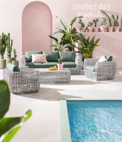 Dehner Flechtlounge Bali, 4-teilig 17 Dehner Flechtlounge Bali, 4-teilig -Gardena Store 6705305 WE MO 001 LoungeBaliNEU