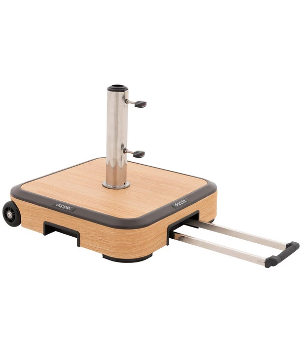 Doppler Schirmständer AluWood Trolley, 50 Kg 2 Doppler Schirmständer AluWood Trolley, 50 Kg – Bild 2
