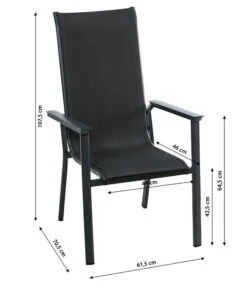 Dehner Stapelstuhl Cleveland, Dunkelgrau -Gardena Store 6894133 WE BG 001 StapelstuhlClevelandNeu