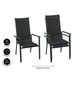 Dehner Stapelstuhl Cleveland, Dunkelgrau -Gardena Store 6894133 WE IG 001 DehnerStapelstuhlCleveland