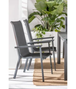 Dehner Stapelstuhl Cleveland, Dunkelgrau -Gardena Store 6894133 WE MO 001 StapelstuhlClevelandGrau