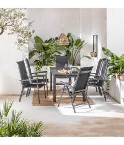 Dehner Klappsessel Cleveland, Dunkelgrau 9 Dehner Klappsessel Cleveland, Dunkelgrau -Gardena Store 6895379 6894133 6894141 WE MO 001 StapelstuhlClevelandGrau