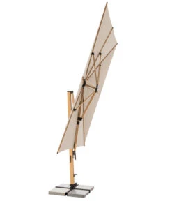 Doppler Pendelschirm Aluwood XL, Rechteckig, Ca. B400/T300 Cm -Gardena Store 6910533 WE FS 005 PendelschirmAluWoodXL400x300Esche