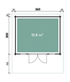 Wolff Finnhaus Gartenhaus Hammerfest 70-A -Gardena Store 6930630 WE DE 001 FinnhausBBHHammerfest70D